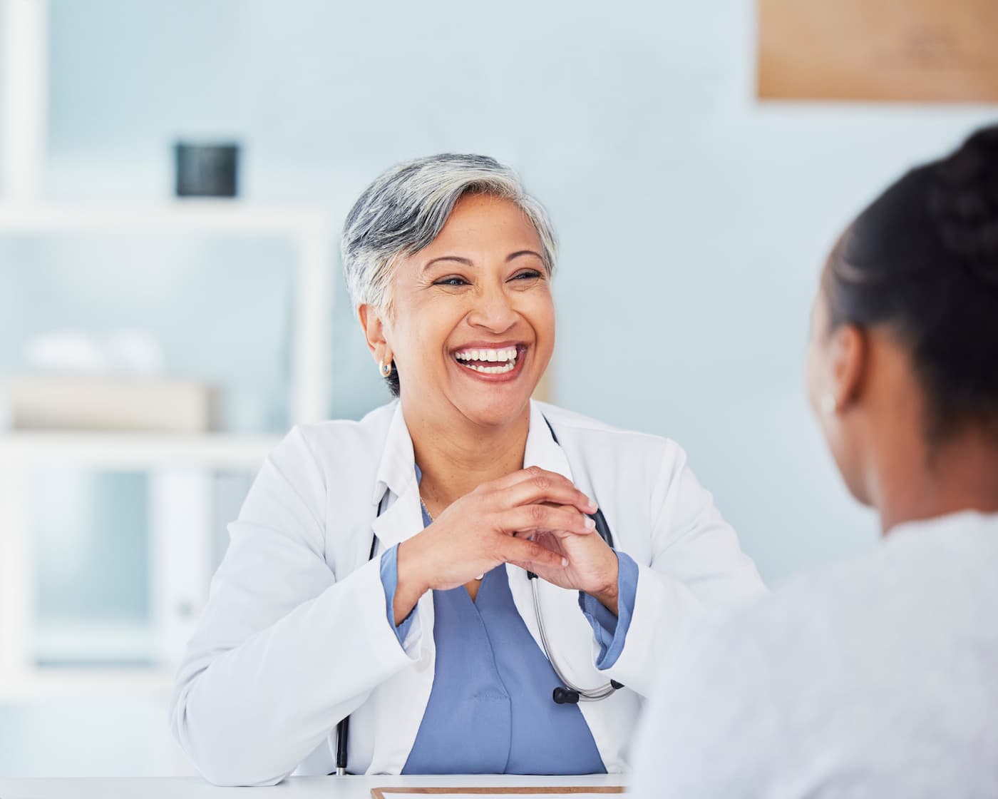 A care manager meeting with a member